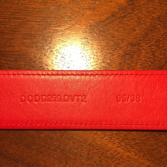 Versace red Medusa belt made in Italy - Picture 3 of 7